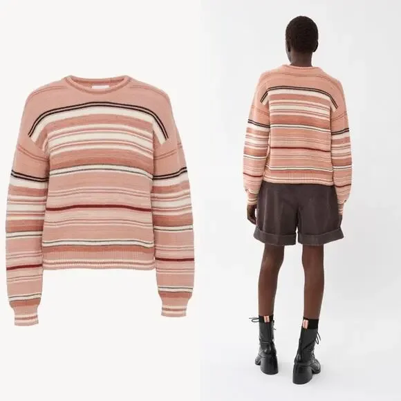 NWT See By Chloe Crew neck Jumper Alpaca Wool Knit Pullover Sweater XS - Picture 2 of 16